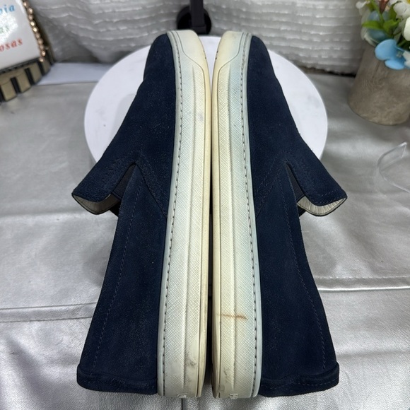 (H3) Prada Sport women's blue suede slip-on sneakers with round toe Women's 9.5 - Picture 5 of 11